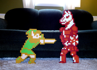 Link &amp; Mazura from Zelda 2
