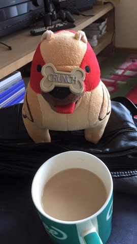 And just because it's cute. Not made by me, but bought from the Bioware store. Well..the coffee I made. does that count?