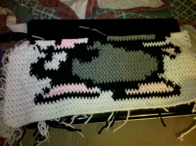 The crocheting.