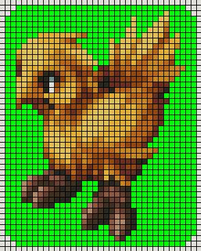 This is the pattern for the blanket, and along the lavender edge I'm going to have Yellow Tassels to match the Chocobo.